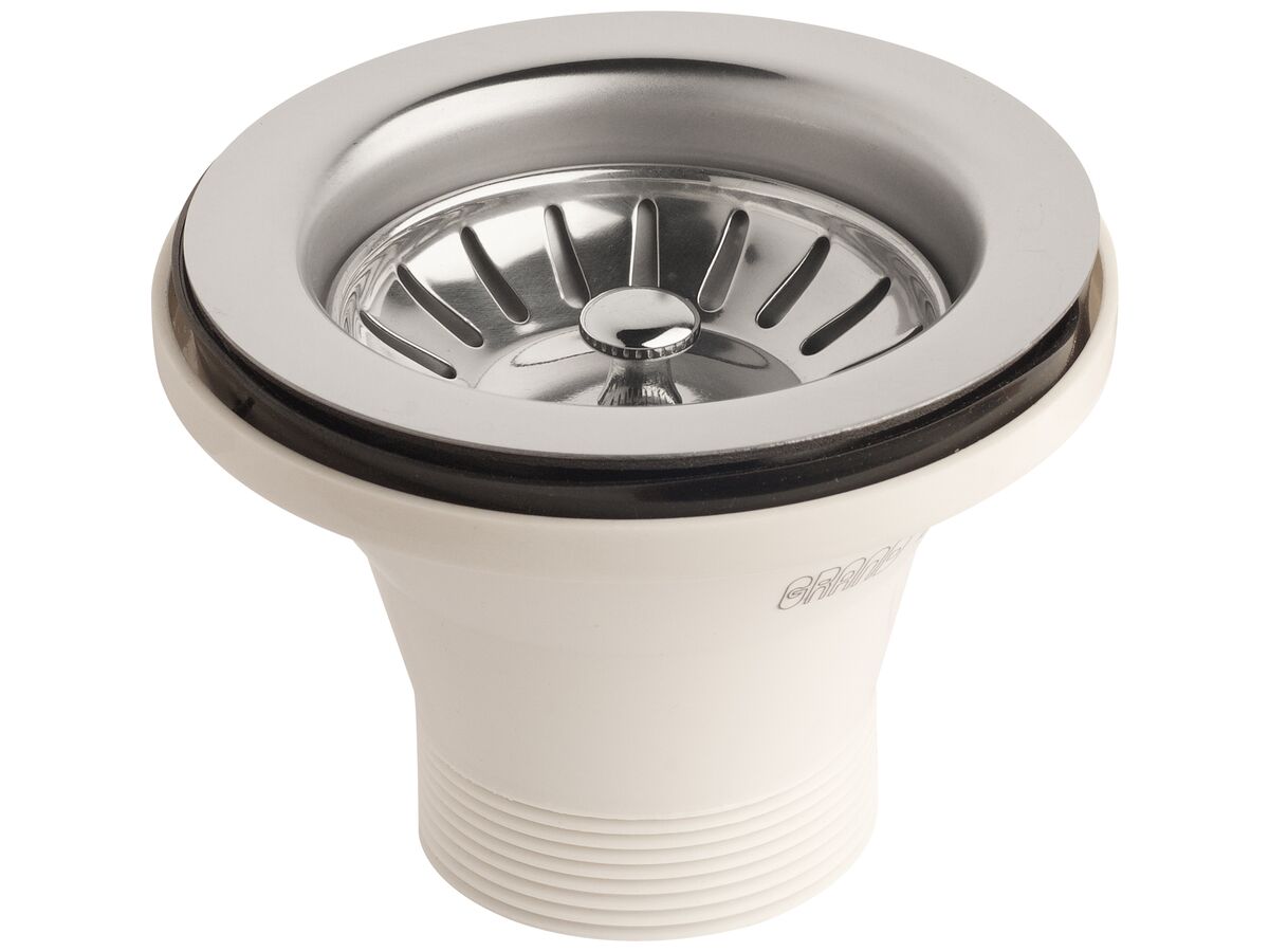 Posh/Base 90x50mm Sink Basket Plug & Waste Long from Reece