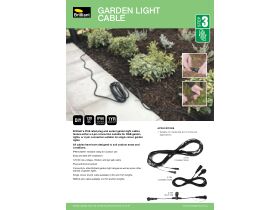 Specification Sheet - Brilliant Garden Extension Cable