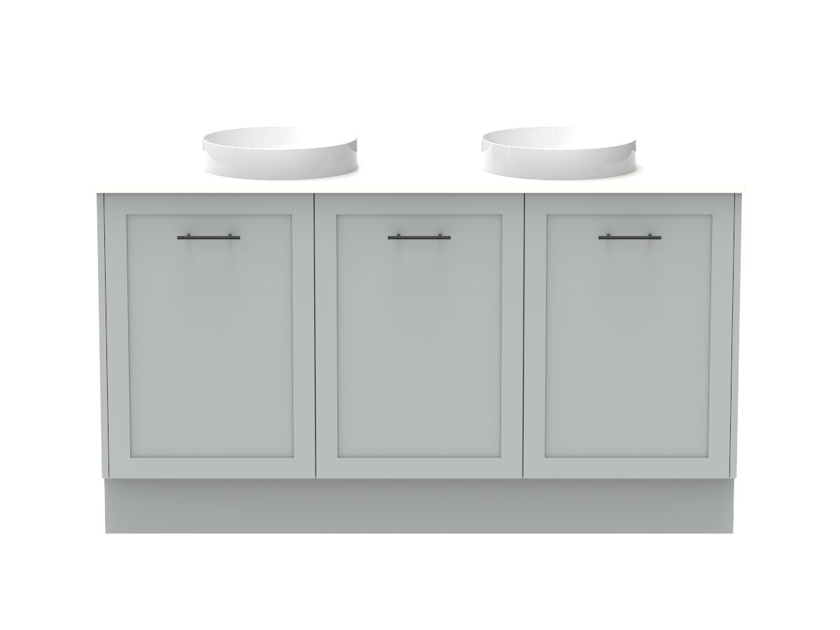 Kado Lux All Door 1500mm Double Bowl Floor Mount Friday Quartz