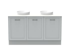 Kado Lux All Door 1500mm Double Bowl Floor Mount Friday Quartz