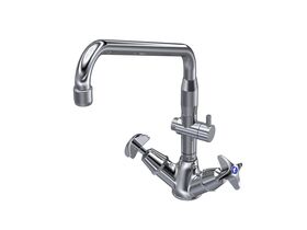 Enware Vandal Proof Dual Mixer Tap with Spout & Diverter (3 Star)