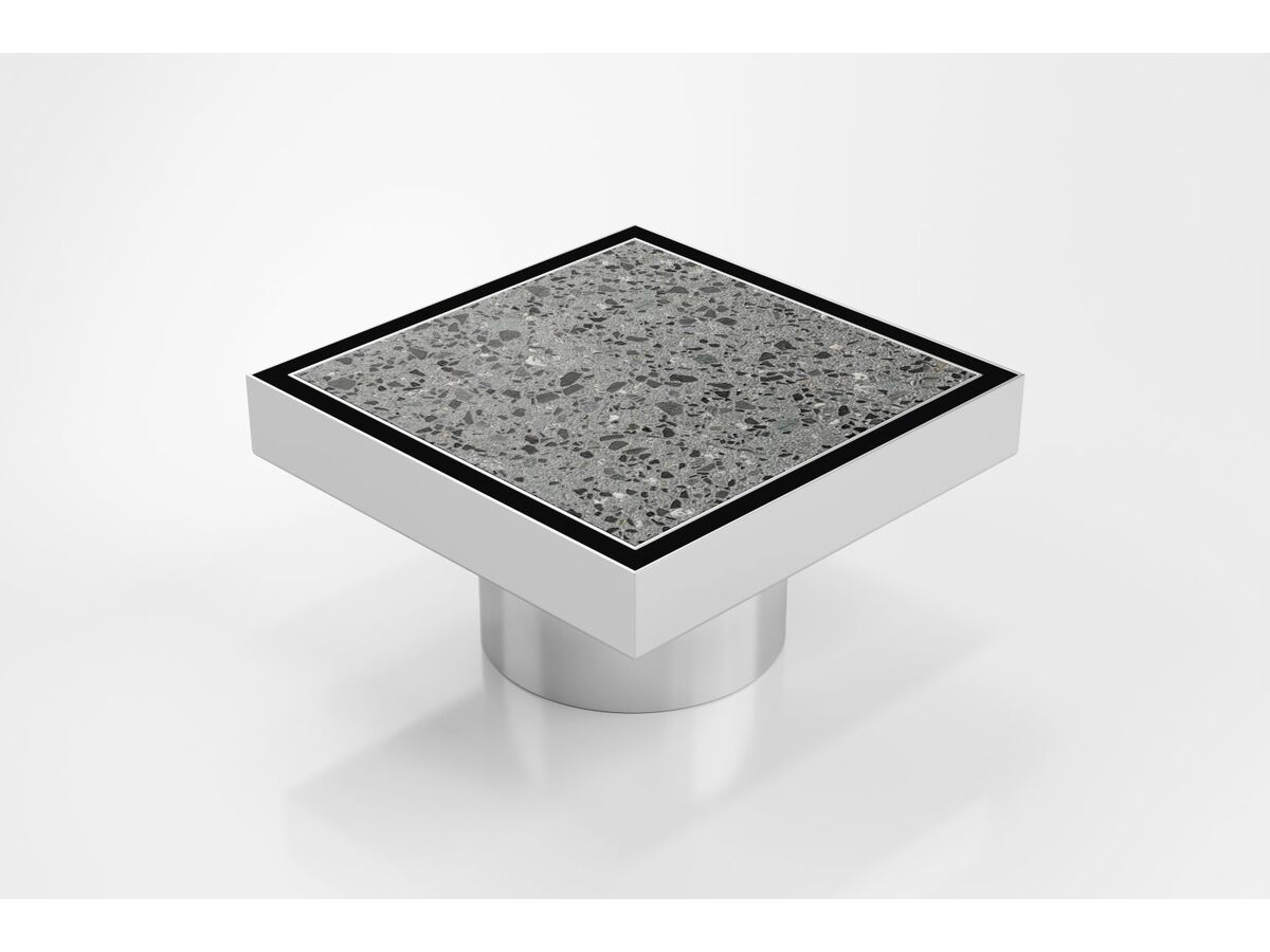 Tile Insert Floor Waste, 130mm X 130mm X 23mm Deep, DN100 Outlet
