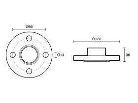 CTS Flange Adaptor Table E 32mm