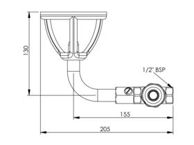 Enware Type 44 Wall Mount Drink Fountain Lever Action