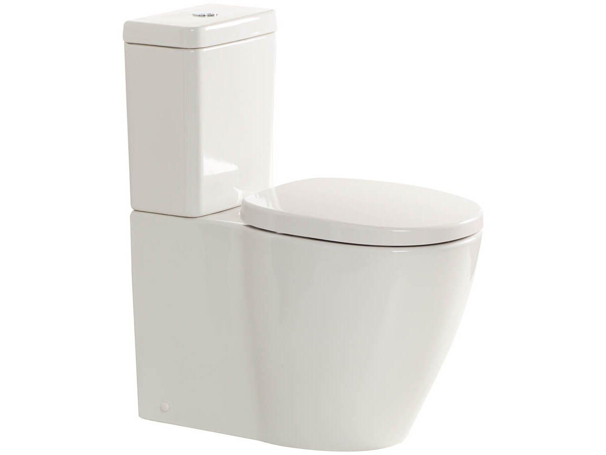 American Standard Concept Overheight Close Coupled Back to Wall Back Inlet Toilet Suite with a Soft Close Quick Release White Seat (4 Star)