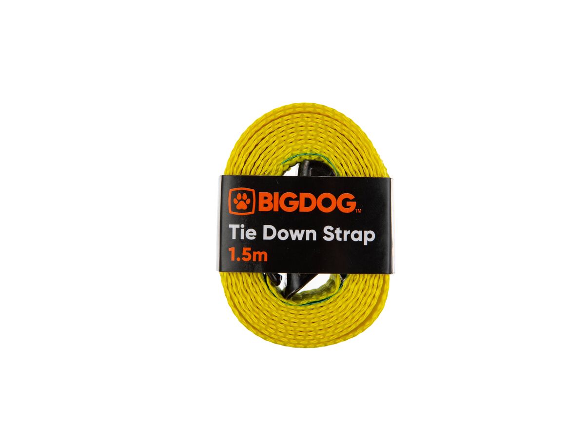 BigDog Tie Down Strap (Yellow) 1.5m