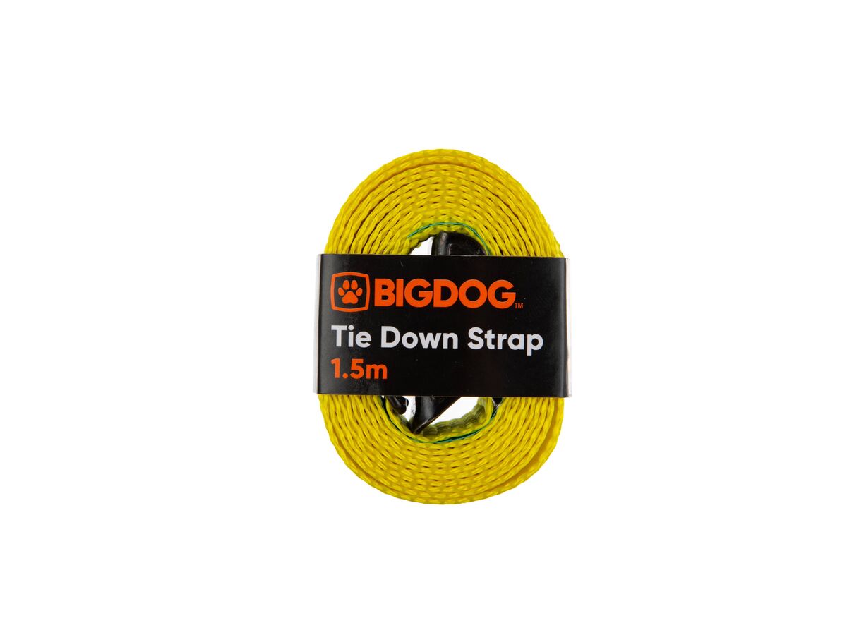 Bigdog Tie Down Strap (Yellow) 1.5m