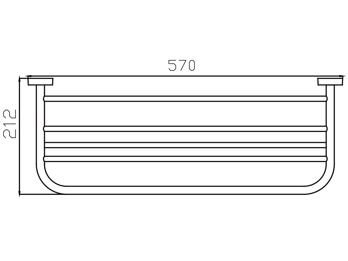 Posh Solus Towel Rack Chrome from Reece