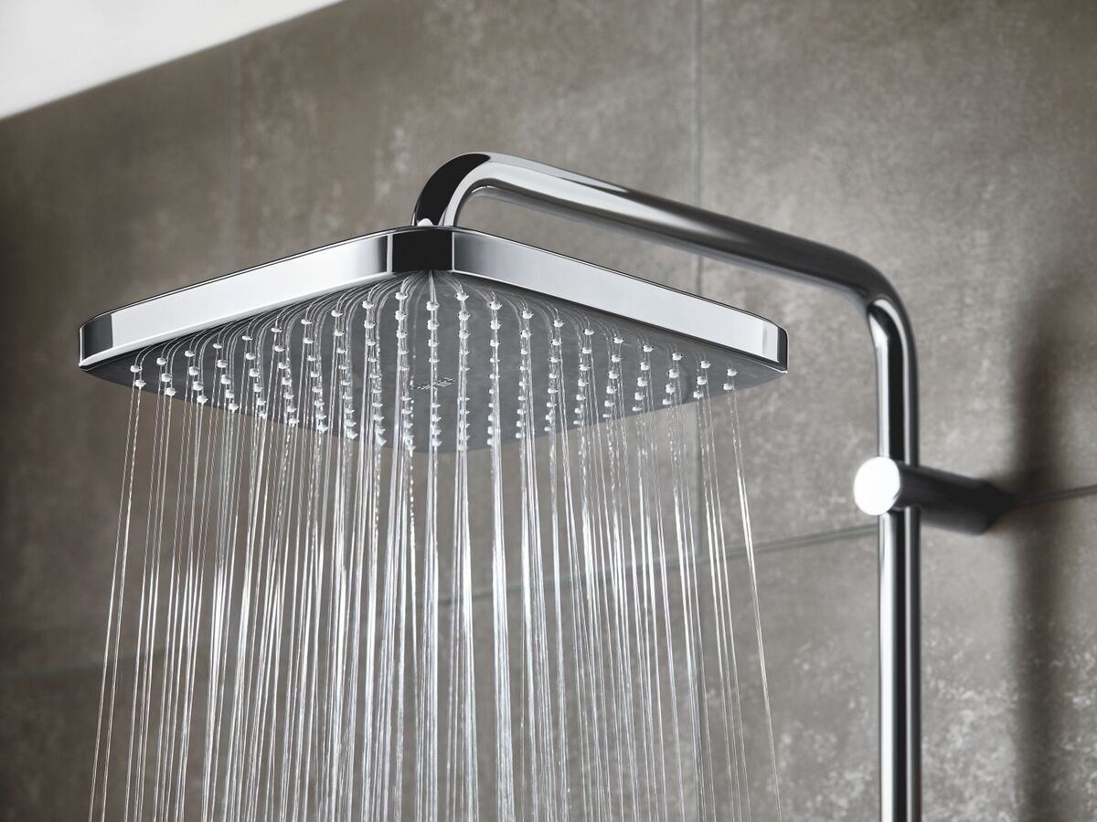 GROHE Tempesta 250mm Square Overhead Shower Chrome (3 Star) from Reece