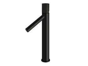 Milli Pure Extended Basin Mixer Tap with Diamond Textured Handle Matte Black (6 Star)