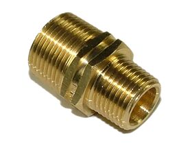 Nipple Hex Reducing Brass 15mm X 10mm