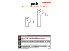 Installation Instructions - Posh Solus Basin and Extended Basin Mixer (5 Star)