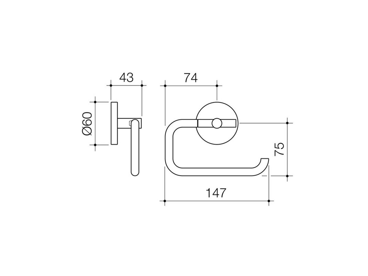 Liano Toilet Roll Holder Chrome