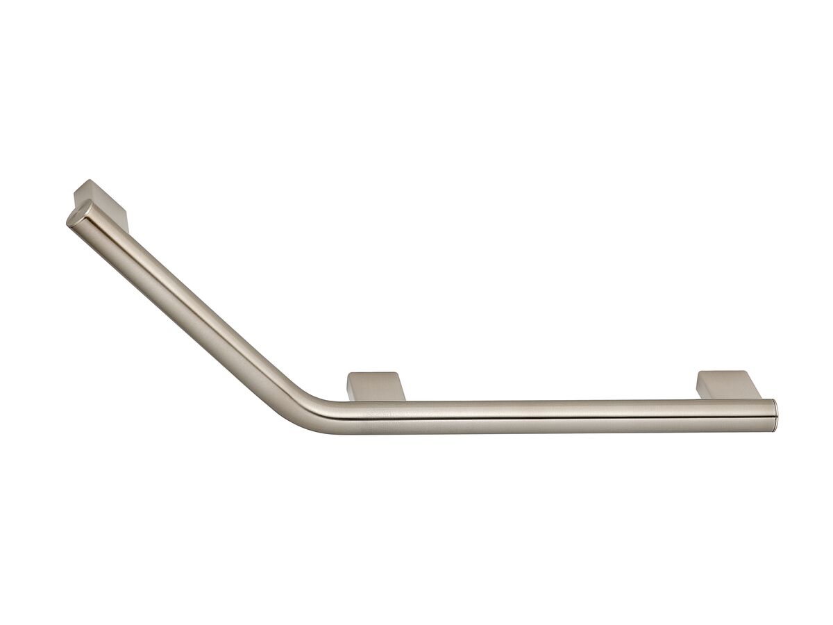 Mizu Drift Assisted Living Angled Grab Rail Right 260mm x 346mm 135 Degree Brushed Nickel from Reece
