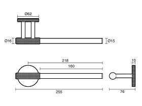 Technical Drawing - Milli Marq Edit Guest Towel Holder