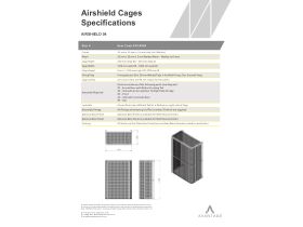 Specification Sheet - Size 4 Condenser Cage 1100W-550D-1400H