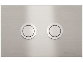 Hideaway+ Round Button Plate Inwall 148x232 Brushed Stainless Steel