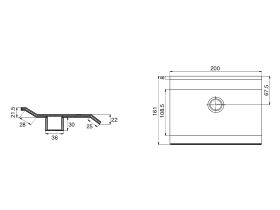 Milli Glance Hob Bath Outlet Chrome