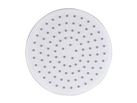 Mizu Drift Brass Overhead Shower 200mm White (3 Star)