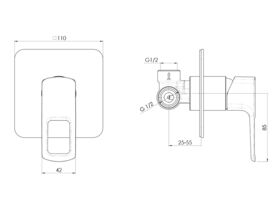 Nobili Acquario Shower Mixer Chrome