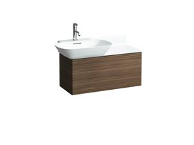 LAUFEN Ino Wall Basin with Shelf Left Hand Bowl with Overflow 1 Taphole 900mm White