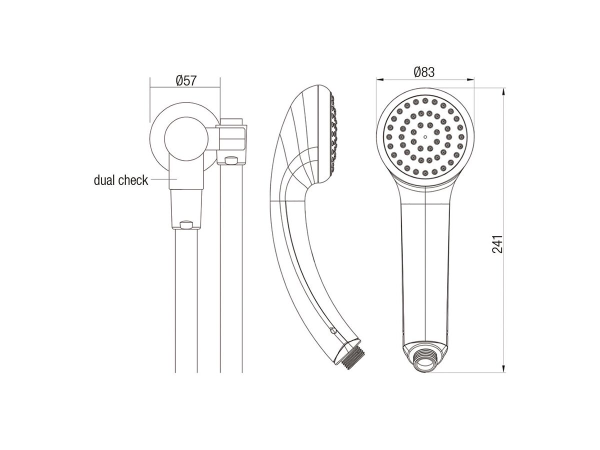 Con-Serv Princess Hand Shower Chrome (3 Star)