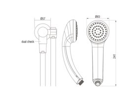 Con-Serv Princess Hand Shower Chrome (3 Star)