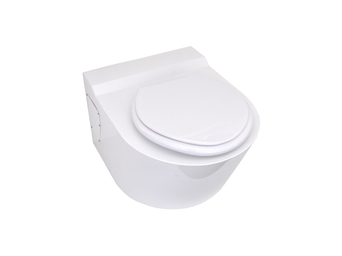 RBA Baraitric Toilet P or S Trap, Front or Rear Fixed, Stainless Steel Bowl, White Exterior (3 Star)