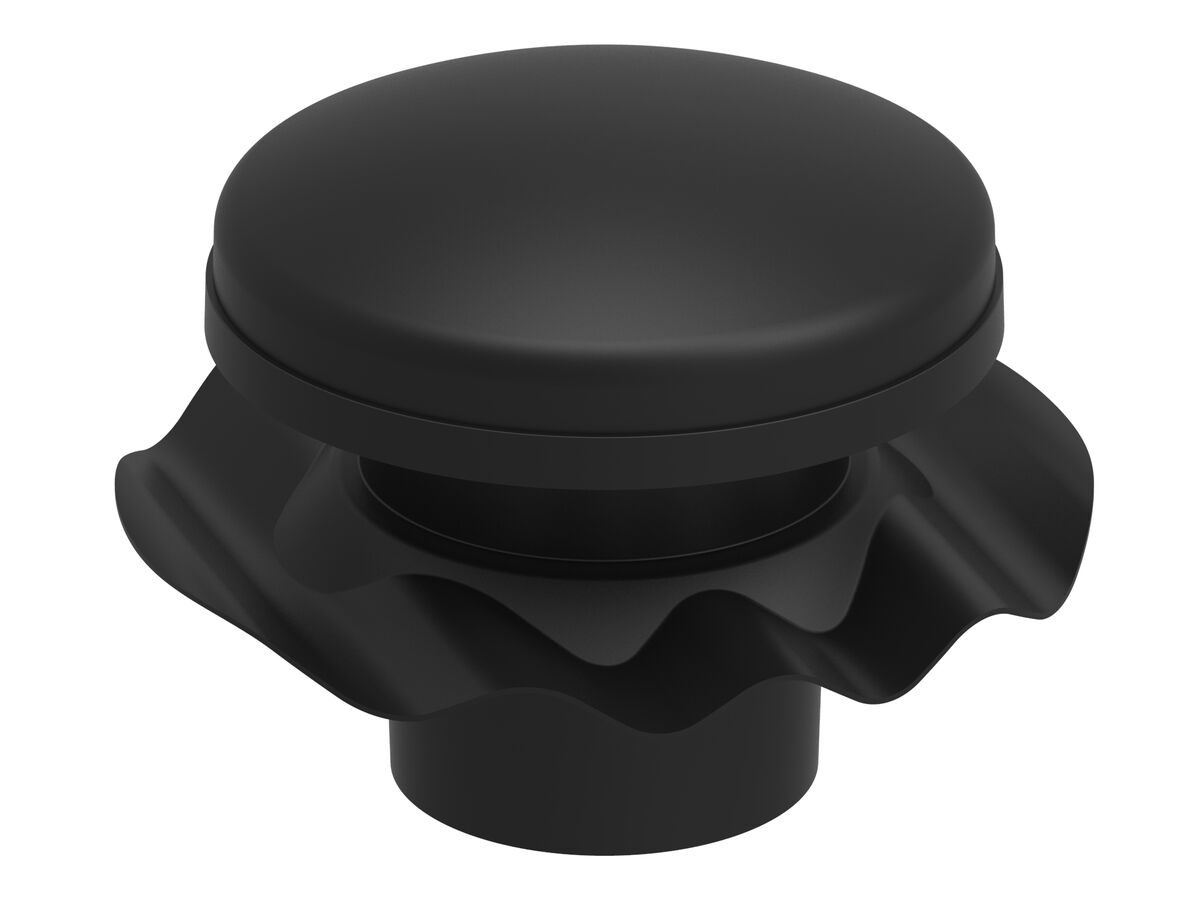 Corrugated Vent Round Flashing - Black