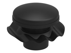 Corrugated Vent Round Flashing - Black