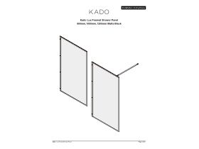 Installation Instructions - Kado Lux Framed Shower Panel 900mm,1000mm,1200mm Matte Black