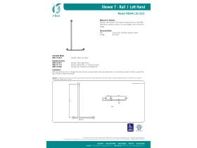 Specification Sheet - RBA Shower T Rail Left Hand 1100 x 500 x 175mm