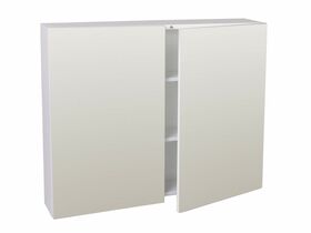 Posh Dominique MKII Mirror Cabinet 900mm 2 Door White