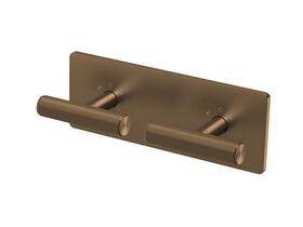 Hero - Milli Etch Progressive Dual Mixer Tap System with Square Backplate Brushed Bronze