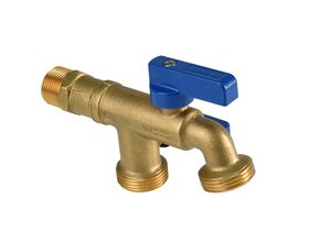 Arco Double Grifo Tap with Non Return Valve Male 20mm