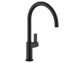 Hero - Nobili Flag Gooseneck Sink Mixer Tap Matte Black (4 Star)
