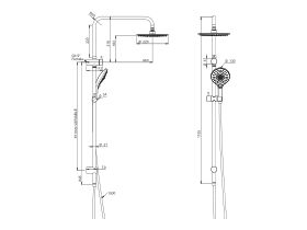 Posh Domaine Twin Rail Shower (3 Star)