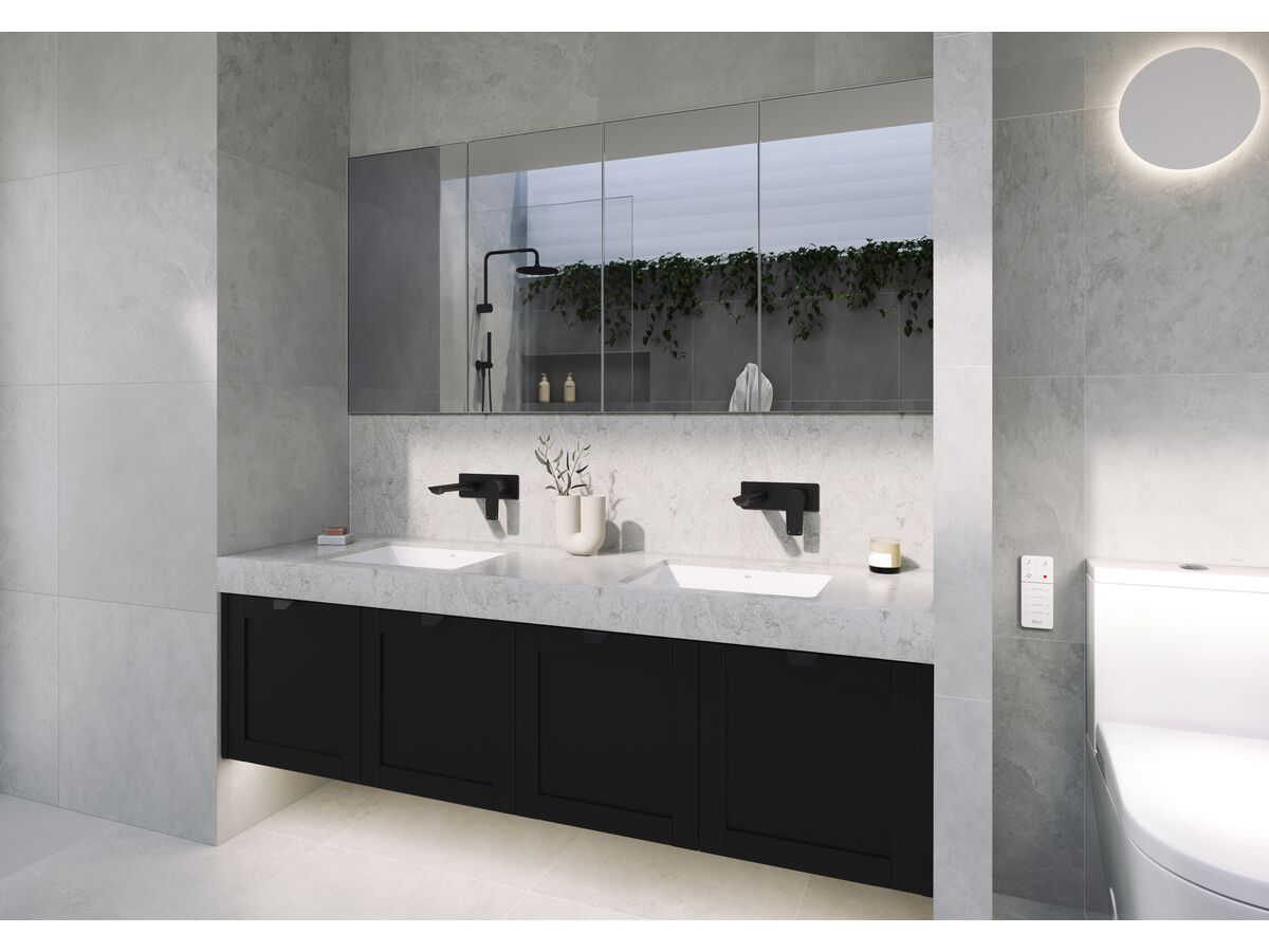 Milli Trace Wall Basin Mixer Set Matte Black