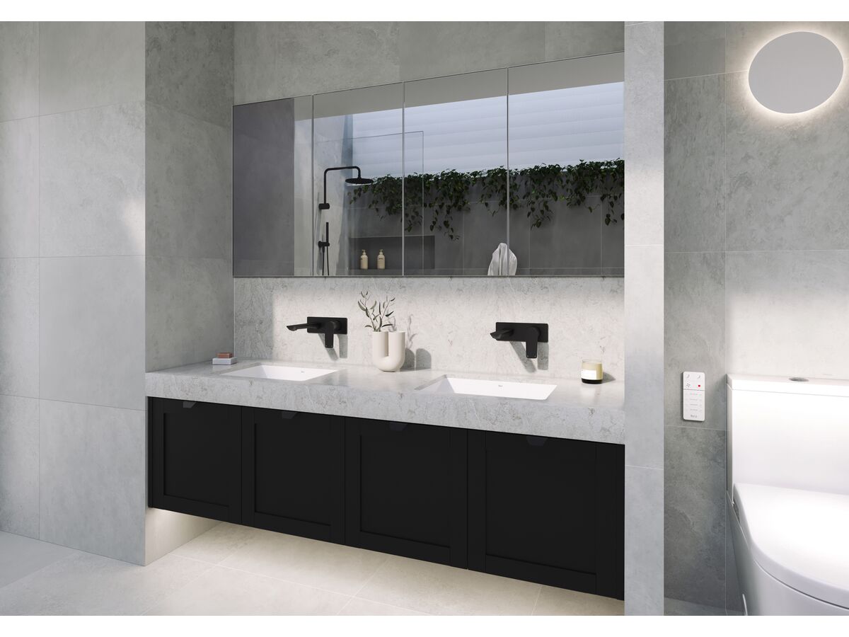 Milli Trace Wall Basin Mixer Set Matte Black (5 Star) from Reece