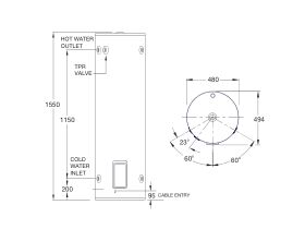 Everhot 160L Single Element Electric Hot Water System V2