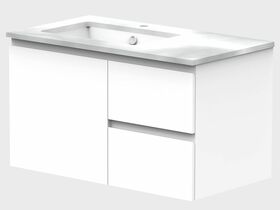 ADP Essence MKII Vanity Unit Wall Hung 1 Door & 2 Draws No Basin 900mm