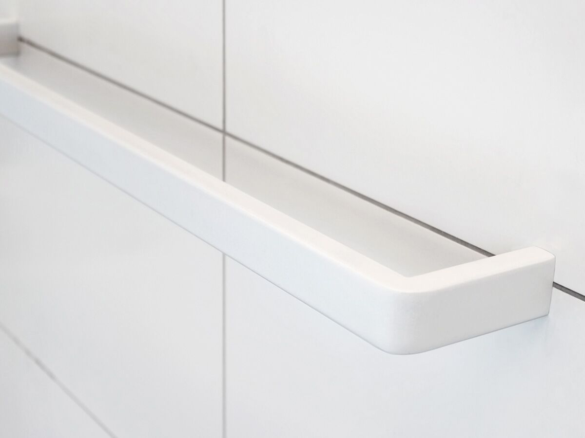 Milli Glance Slimline Heated Towel Rail 850 (Each) White from Reece