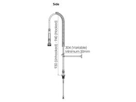 Dual Hob Mount Pre Rinse Unit Complete (6 Star)