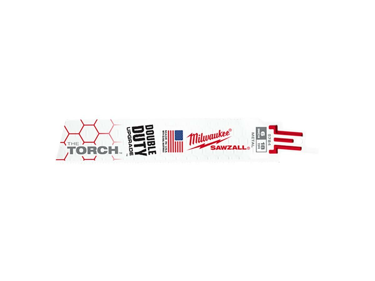Milwaukee Reciprocating 150mm 18TPI Torch Bimetal 5 Pack
