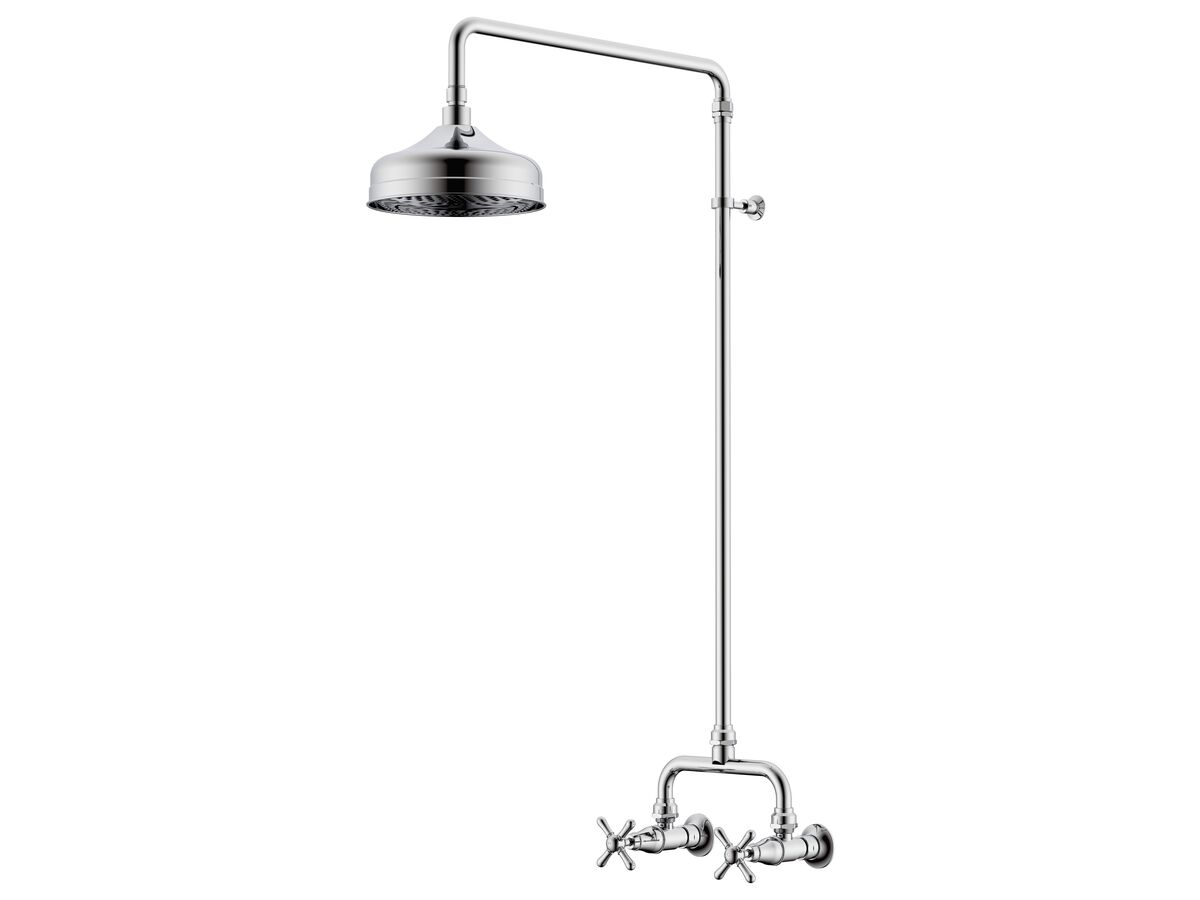 Milli Monument Edit Exposed Shower Set Cross Handles Chrome (3 Star)