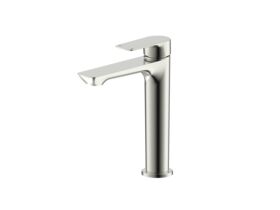 Hero - Milli Trace Medium Height Basin Mixer Tap Brushed Nickel (6 Star)
