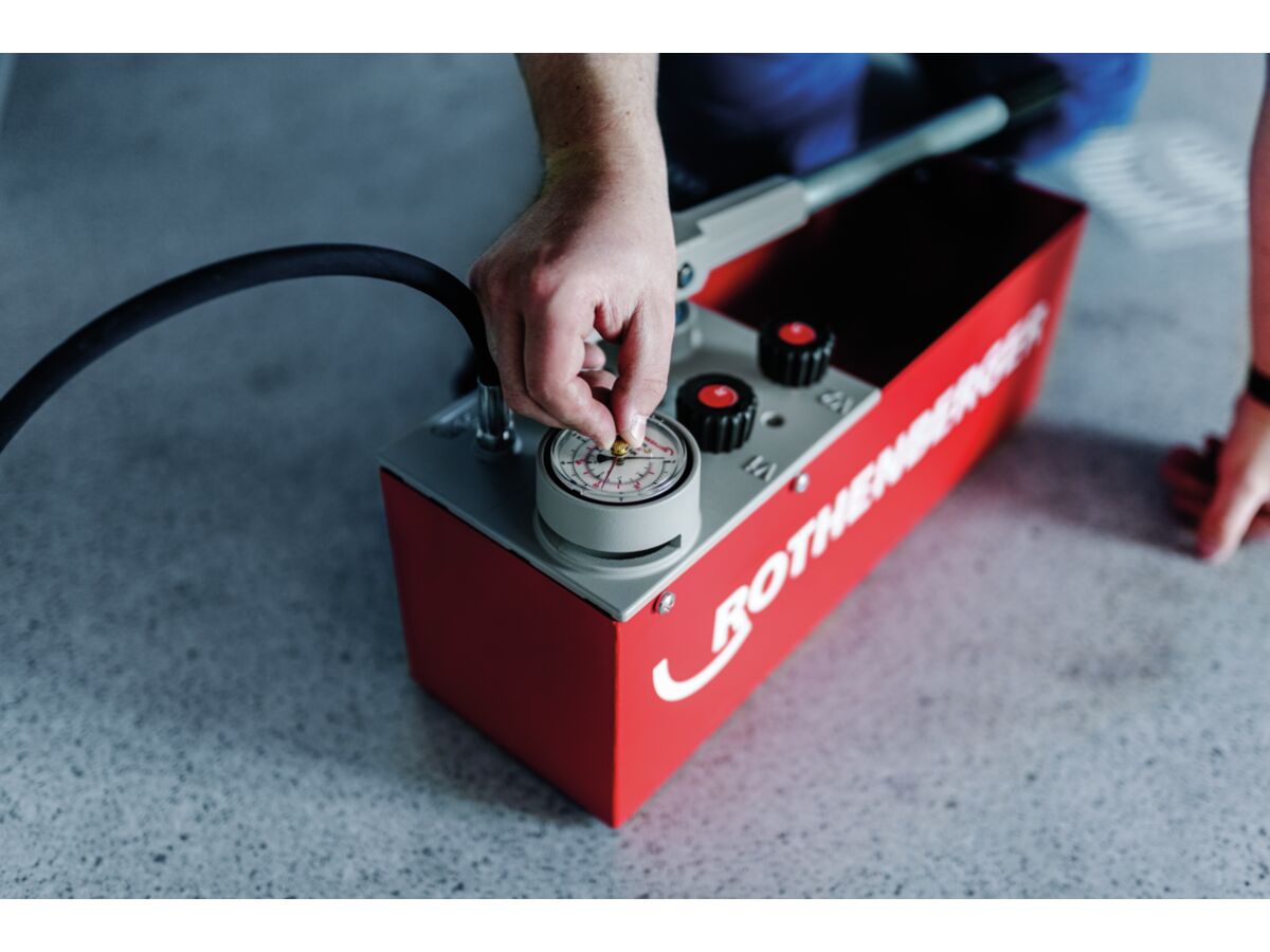 Rothenberger RP50 Pressure Test Pump/Bucket from Reece