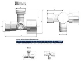 Arco Giro Twin Mini Stop Valve 15mm x 15mm x 20mm Valve Lead Free