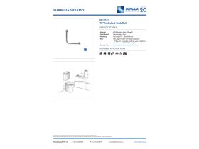 Specification Sheet - Ambulant Grab Rail 450X450 Universal
