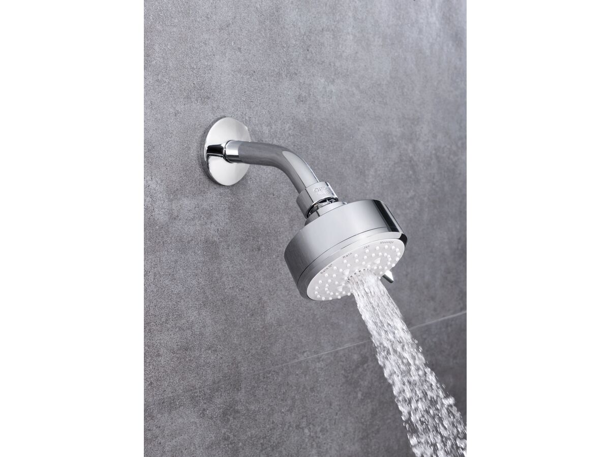 GROHE Tempesta Cosmopolitan 100 Wall Shower with Arm 4 Spray White (4